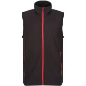 Regatta Heren Navigate Fleece Gilet (Zwart/Klassiek Rood)