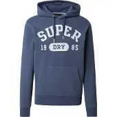 Superdry Sweatshirt 'ATH ESS' saffier / pastelblauw