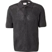 Levi's Gebreid vest 'Sweater Camp Lightweight Shirt' stone grey
