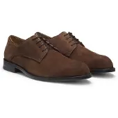 BOSS Derbyschoenen van zachte suède