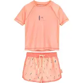 Playshoes UV-bescherming donkerblauw / groen / pastelroze