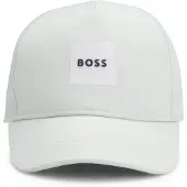 BOSS Kinderpet met logoprint van keperstof