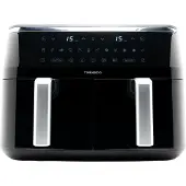 Tornado TAFT-1000-GS - Airfryer - Dubbele mand - 9l - 3100W - Heteluchtfriteuse - Zwart