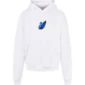 Mister tee Sweatshirt 'Le Papillon' azuur / pueblo / zwart / wit