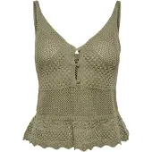 ONLY Gebreide top 'ONLLISON' olijfgroen