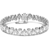 Swarovski Armbanden - Millenia Pear cut Rhodium plated in white | Maat M