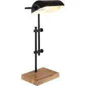 Globo Lighting Bureaulamp Marid hout met zwart