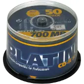 Platinum 100128 CD-R 80 disc 700 MB 50 stuks Spindel