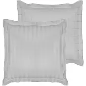 De Witte Lietaer Zygo Kussensloop - 100% Katoen-satijn - 60x60 Cm - Silver