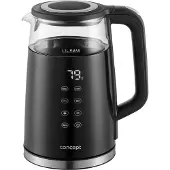 Concept - Glazen waterkoker met temperatuurregeling 1.7L - RK4100 - Zwart
