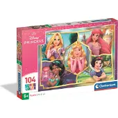 Clementoni - Puzzel - 104 Stukjes - Disney Princess 2 - Kinderpuzzel - Vanaf 7 jaar