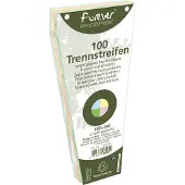 Exacompta 6x FOREVER Pak van 100 trapezium tabstroken met perforatie 180g - 105x240mm - Geassorteerd - 13595E