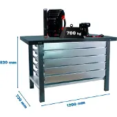 Simonwork (bancos De Trabajo) Bt6 Pro 5box Werkbank 830x1200x730 Mm
