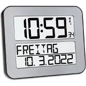 TFA-Dostmann Timeline Max Radiogestuurde Wandklok