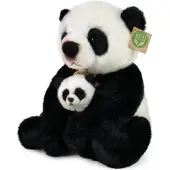 Rappa knuffelpanda met baby - 27 cm