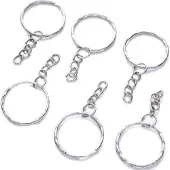 Gadgetpoint - Sleutelhangers - Hanger - RVS 10 stuks