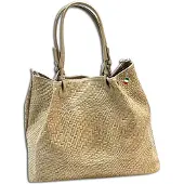 DrachenLeder Schoudertas beige