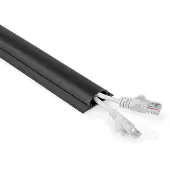 Nedis Kabelgoot muur | Nedis | 16 mm kabel (1 meter, PVC, Zwart)