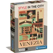 Clementoni - Puzzel - 1000 Stukjes - Style in de Stad Venezia - Puzzel Voor Volwassenen