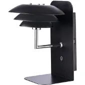 Dyberg Larsen Wandlamp DL20 USB Shelf, dimbaar, zwart, Slaapkamer, metaal, Scandinavisch, wandlamp