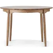 Stolab Carl eettafel deelbaar Ø115 cm Eikenhout naturel olie
