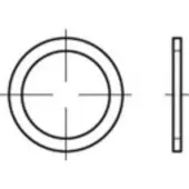 Toolcraft TO-5454510 Afdichtring 20 mm DIN 7603 Aluminium 100 stuk(s)