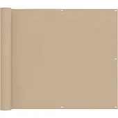 vidaXL Balkonscherm 90 x 200 cm PU gecoate oxford alu Rechthoekig