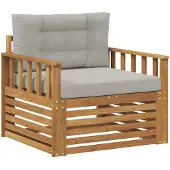vidaXL Buitensofa Massief Acacia Hout en Polyester