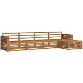 vidaXL Buiten bank set 5 pcs Naturel Massief Acacia Hout