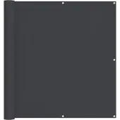 vidaXL Balkonscherm 110 x 600 cm Oxford Stof Rechthoekig Zwart