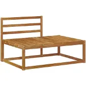 vidaXL Buitenhoekbank Naturel 115 x 83 x 73 cm