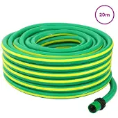 vidaXL Tuinslang 5-laags Groen en Geel 12 mm PVC