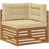vidaXL Outdoor Hoekbank Massief Acacia Hout Naturel
