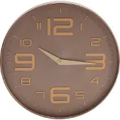 Koopmann Wandklok in taupe- of terra-kleur, diameter 50,7 cm, verkrijgbaar in verschillende kleuren