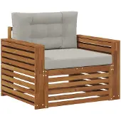 vidaXL Buitensofa Massief Acacia Hout en Polyester
