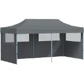 vidaXL Partytent Antraciet 291 x 580 x 315 cm Oxford Stof