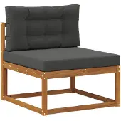vidaXL Buiten Midden Sofa Naturel
