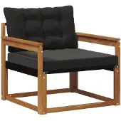 vidaXL Buiten bank set Massief Acaciahout en Textilene Naturel