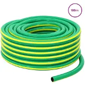 vidaXL Tuinslang 5-laags Groen en Geel 19 mm PVC
