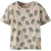 Name it Shirt 'NMMVALTHER' greige / groen / abrikoos