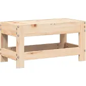 vidaXL Tuinvoetenbank 62x30x32 cm massief grenenhout