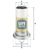 Ufi 27.D24.00 Luchtfilter
