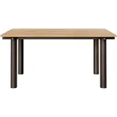 Ferm Living Atura eettafel Donker chocolade-eikenfineer, 90x160 cm