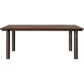 Ferm Living Atura Eettafel 200 x 90 | Dark Chocolate|Dark Stained Oak