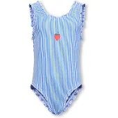 ONLY GIRLS Badpak 'KMGSun' blauw / rood / wit