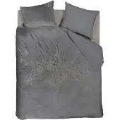 Beddinghouse Dekbedovertrek Arya Grijs Polyester-200 x 200 / 220 cm | 2-Persoons