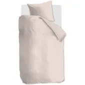 Ambiante Cotton Uni dekbedovertrek - Eenpersoons - 140 x 200/220 cm - Licht roze