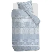 Rivièra Maison Francesco dekbedovertrek - Eenpersoons - 140 x 200/220 cm - Blauw
