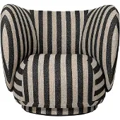 Ferm Living Rico lounge chair fauteuil Louisiana sand black