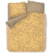 Pip studio Dekbedovertrek Bodhi Flower Geel Percal-200 x 200 / 220 cm | 2-Persoons